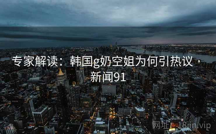 专家解读：韩国g奶空姐为何引热议 · 新闻91