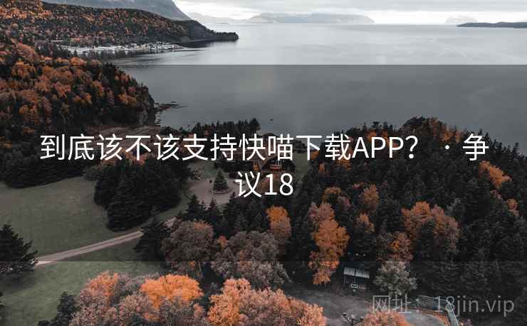到底该不该支持快喵下载APP？ · 争议18